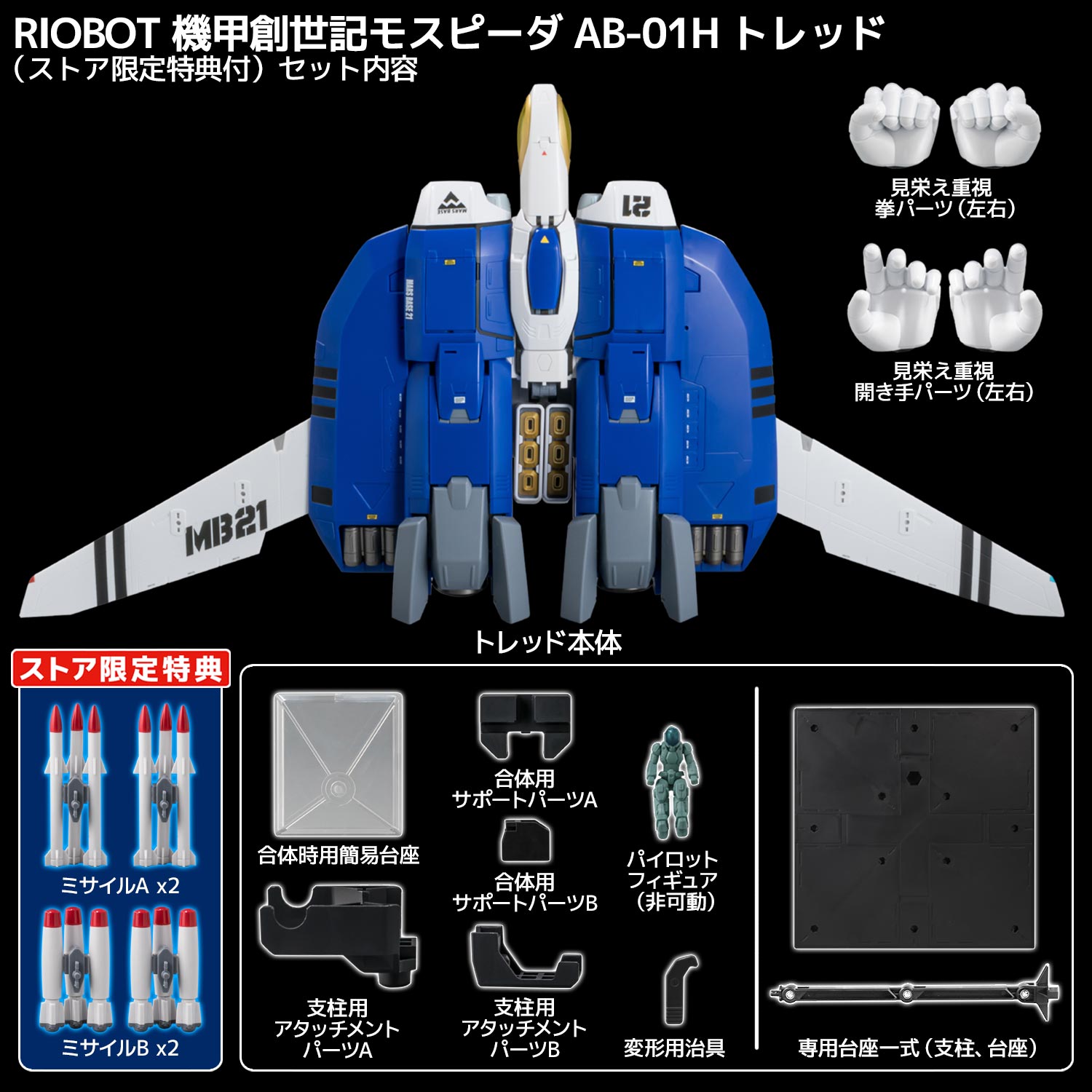 RIOBOT 1/48 AB-01H Tread (D4 TOYS Limited with bonus parts)